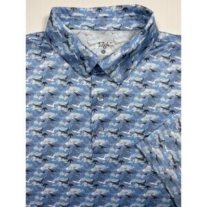 1764 Men’s Performance Golf Polo | L | Blue Birds